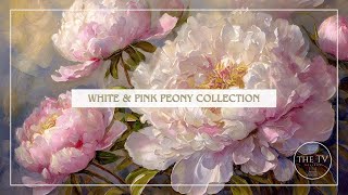 Vintage Peony Art | 4K TV Frame Art Screensaver | Vintage Inspired Floral Art | 6 scenes