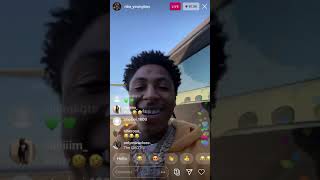 NBA YOUNGBOY GOES ON instagram LIVE WITH Iyanna Mayweather