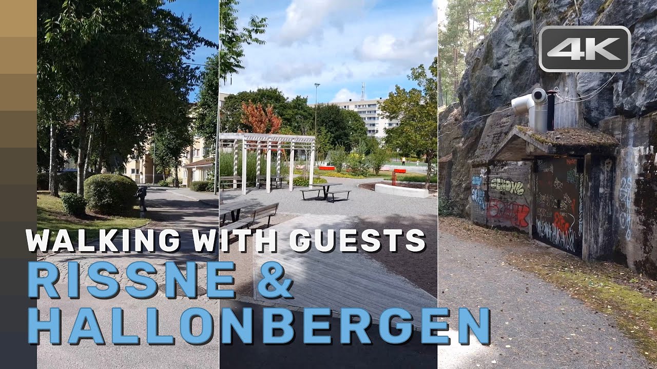 Walking with Olle in Rissne and Hallonbergen (Sundbyberg) (Sweden) (2022) | 4k