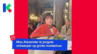 Max Alexander Is Jongste Ontwerper Op Grote Modeshow