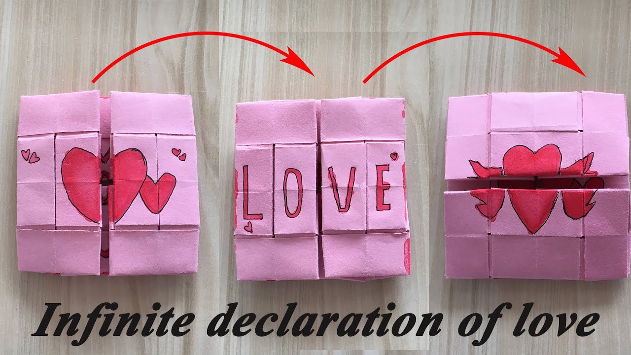 How To Make An Infinite Confession LOVE Out Of Paper | DIY Origami ...