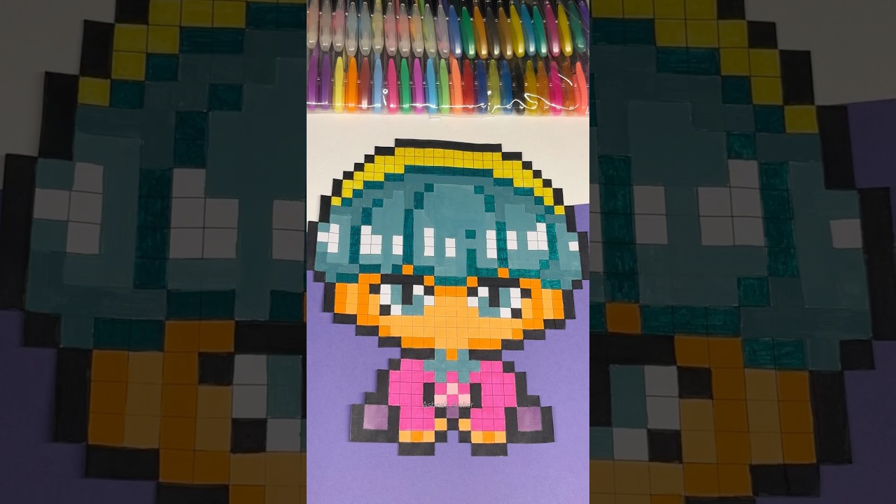 💓Chibi Baby Saja Cute Pixel art idea💡kpop demon hunters-Saja boys 