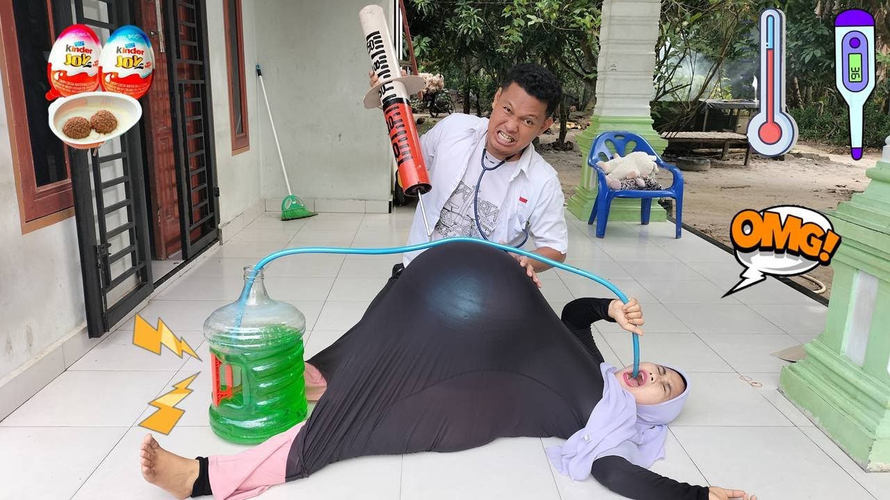 Drama Lucu 💢 😱 Ibu Hamil Melahirkan Minum Jus Hijau 1 Galon