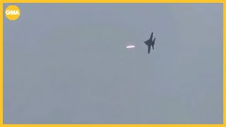 US fighter jet in close call with Iranian missile