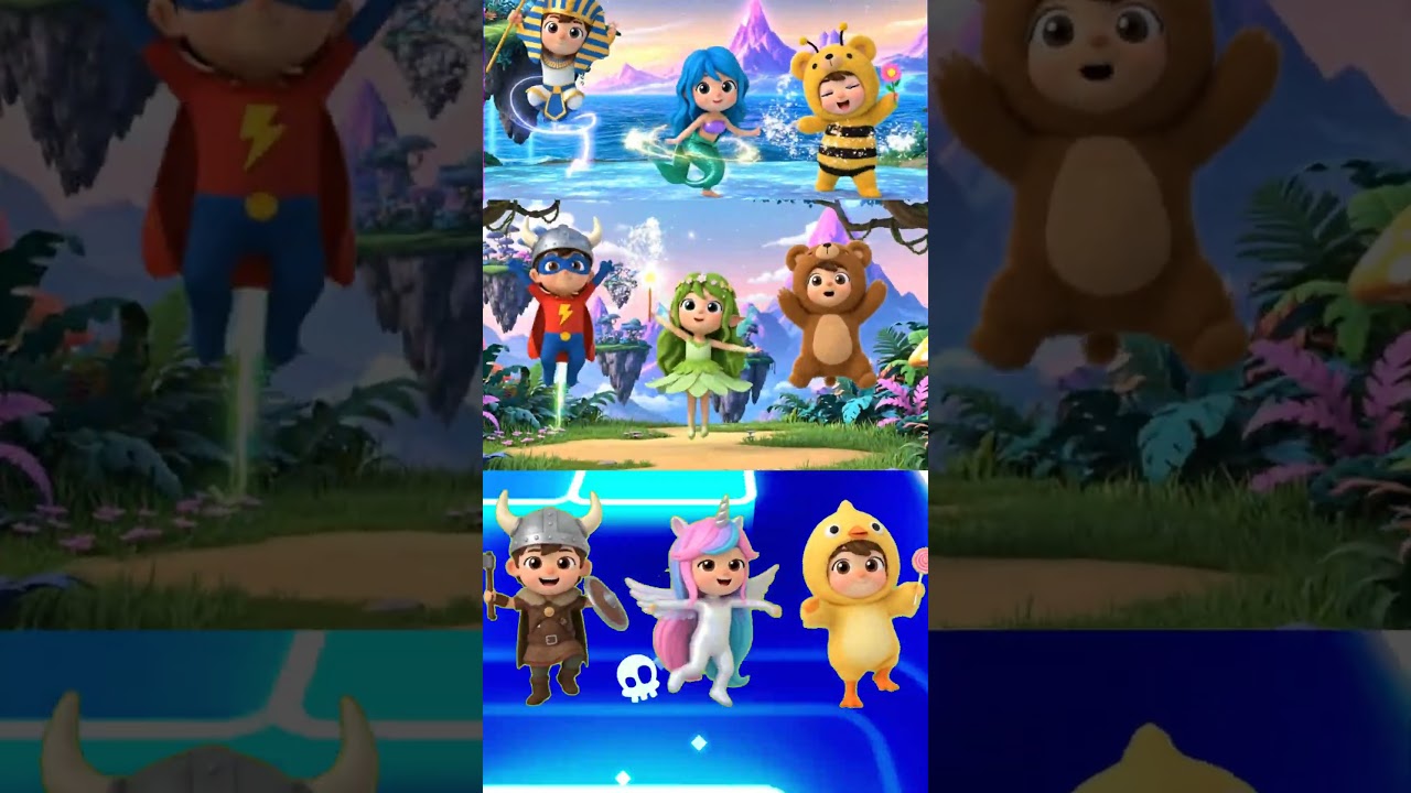 Baby Finn Dance | Tiles Hop Beat | Funny Cartoon 