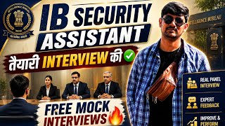 IB Security Assistant 😊Interview Preparation ✅ | Free Mock Interviews 🔥🔥 #ibacio #ssc #ssccgl #tvm