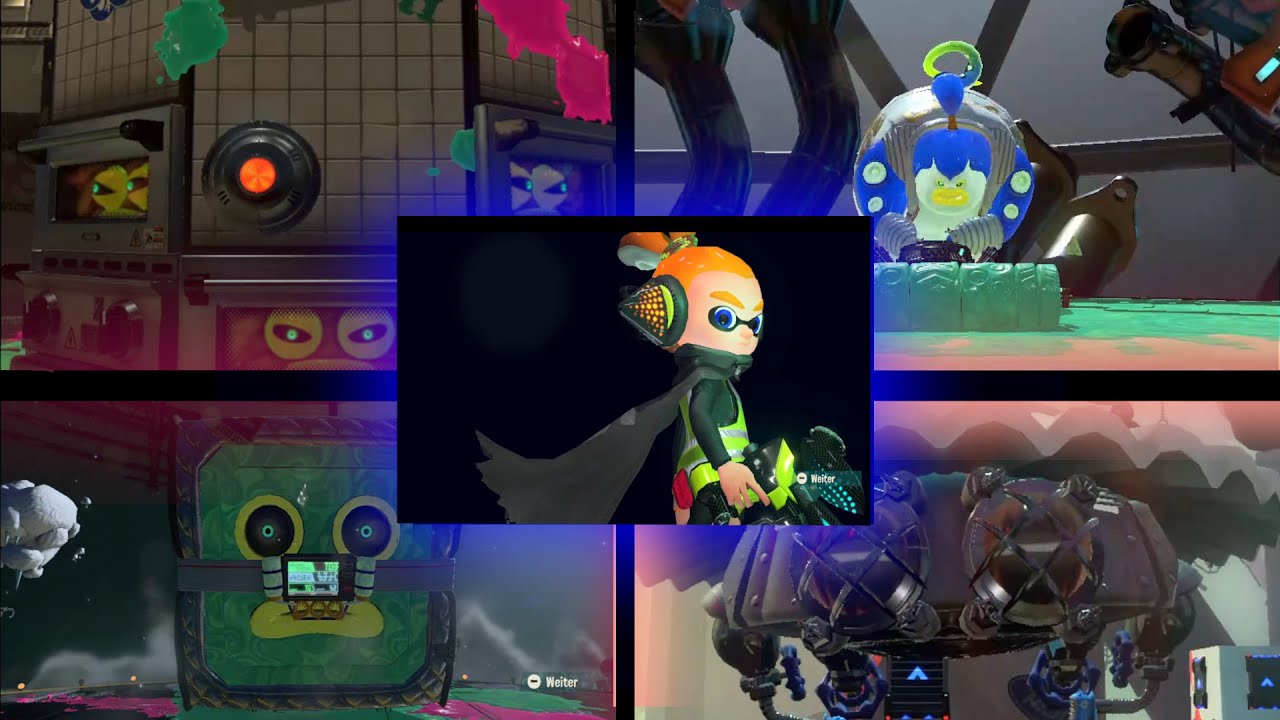 Splatoon 2: Octo Expansion Alle Bosskämpfe No Commentary + Fails - YouTube