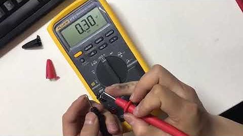 Fluke 87VC capacitance measurement test