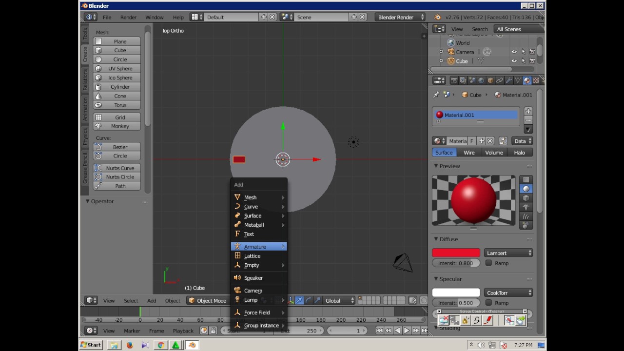 membuat jam dinding 3d dengan blender - YouTube