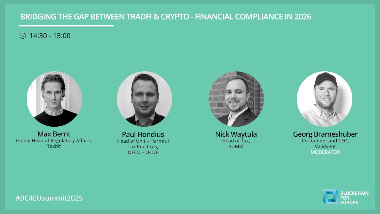 BC4EU Summit 2025 - Bridging the gap between TradFi & Crypto - Financial  compliance in 2026