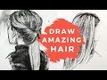 How to Draw Hair Beautifully - Tied Up & Fair Hair