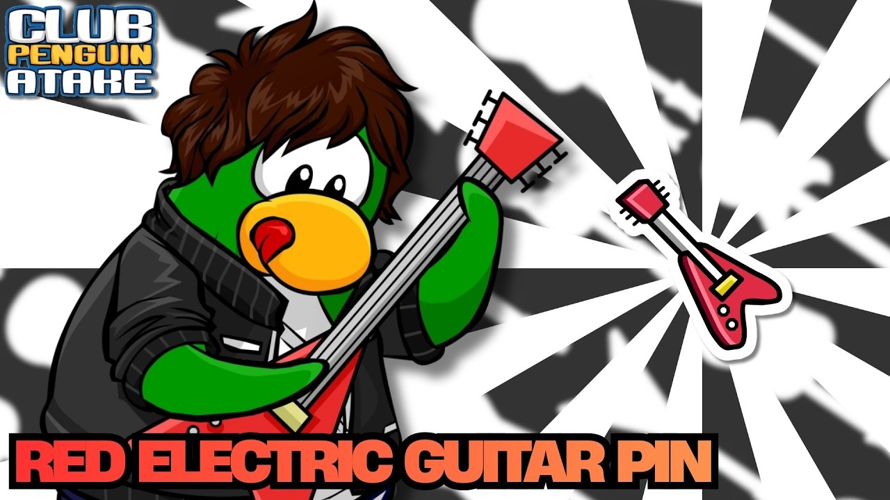 RED ELECTRIC GUITAR PIN LOCATION! 🎸 - AS2 | Club Penguin Atake