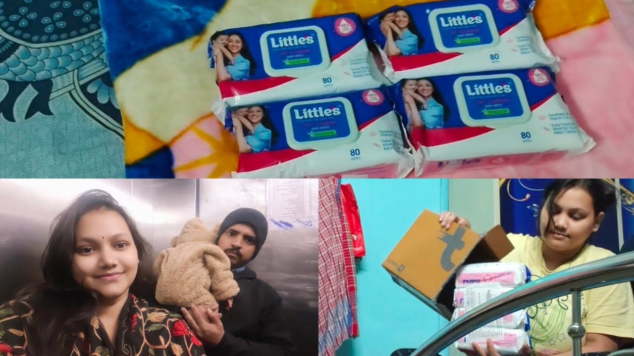 Sunday মানেই একটু বেরোনো টুকটাক কেনাকাটা😊।। ছেলের জন্য নতুন wipes er box এলো আজ🎁