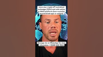Move your Crypto to Web3 Security, Exchanges and Cold Wallets aren