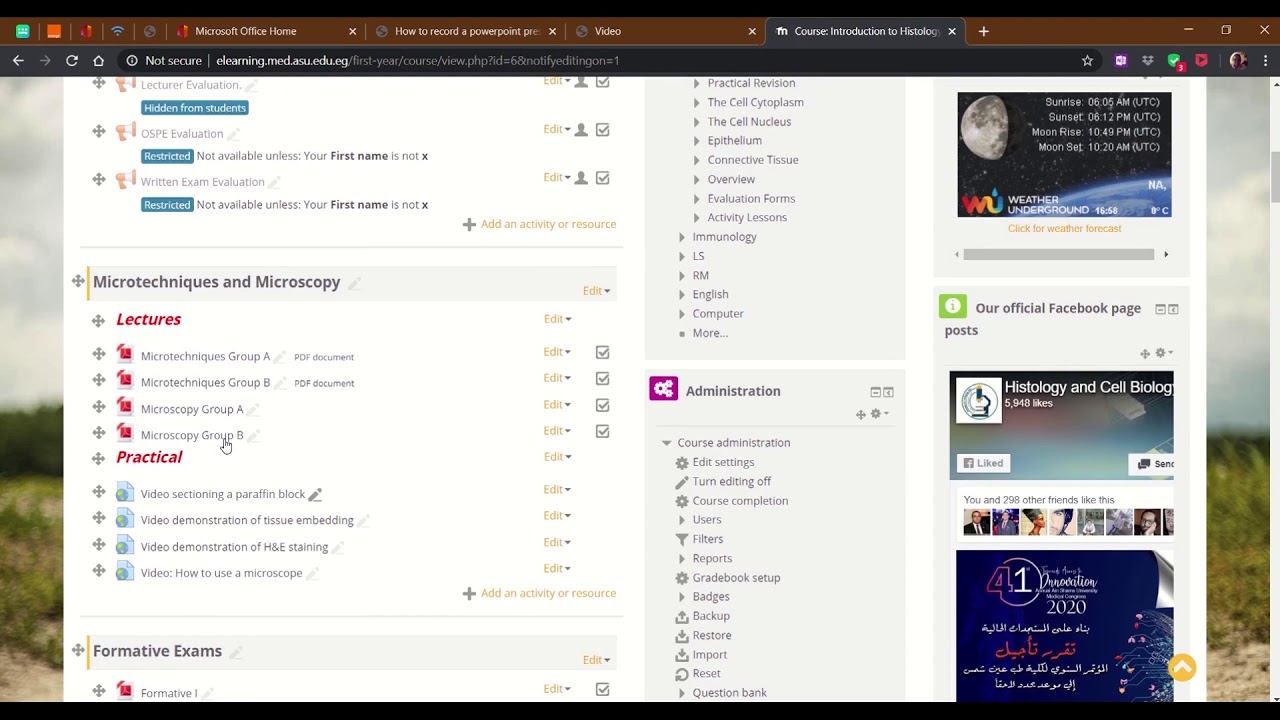 How to add a link to video lecture/meeting on Moodle - YouTube