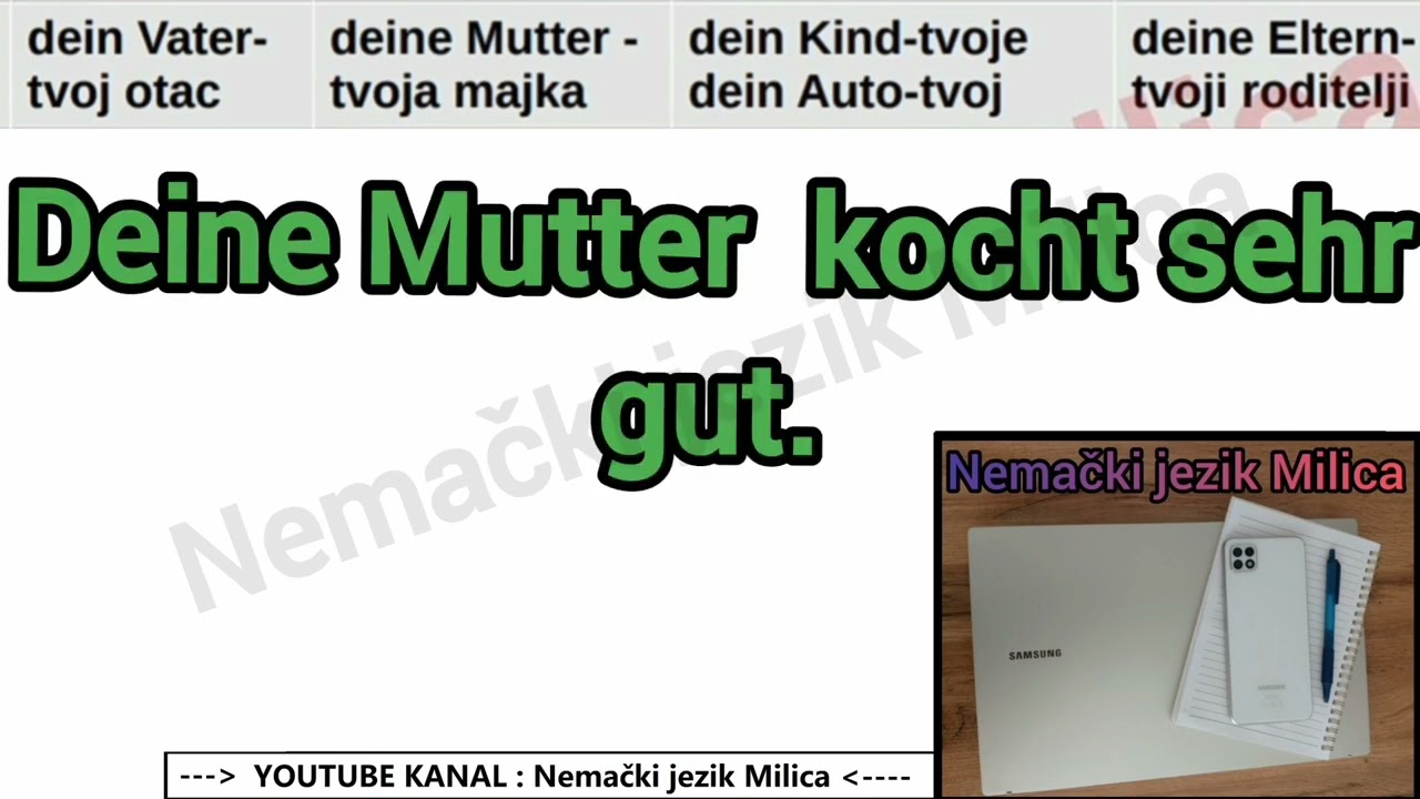 MOJ / TVOJ/NJEGOV / NJEN/ MOJA / TVOJA I TAKOOO DALJE ● JEDNOSTAVNE RECENICE I DETALJNO OBJAŠNJENJE