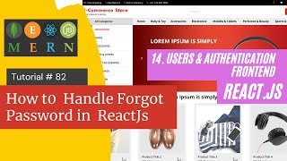 React js Tutorial # 82| How to Handle Forgot Password in  ReactJs |E-Commerce site