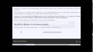 Installing WordPress Automatically Using cPanel