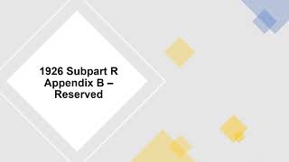 OSHA 1926 Subpart R (Steel Erection) Appendix B