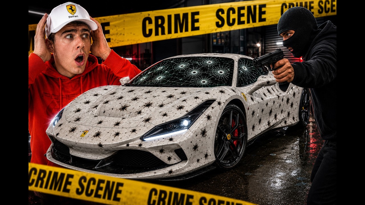 Fixing OVER 100 Bullet Holes In A Destroyed Ferrari F8 Tributo