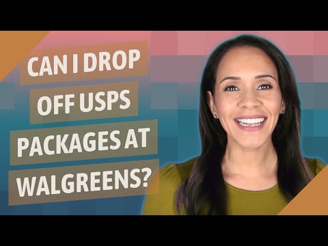 Can I drop off USPS packages at Walgreens?