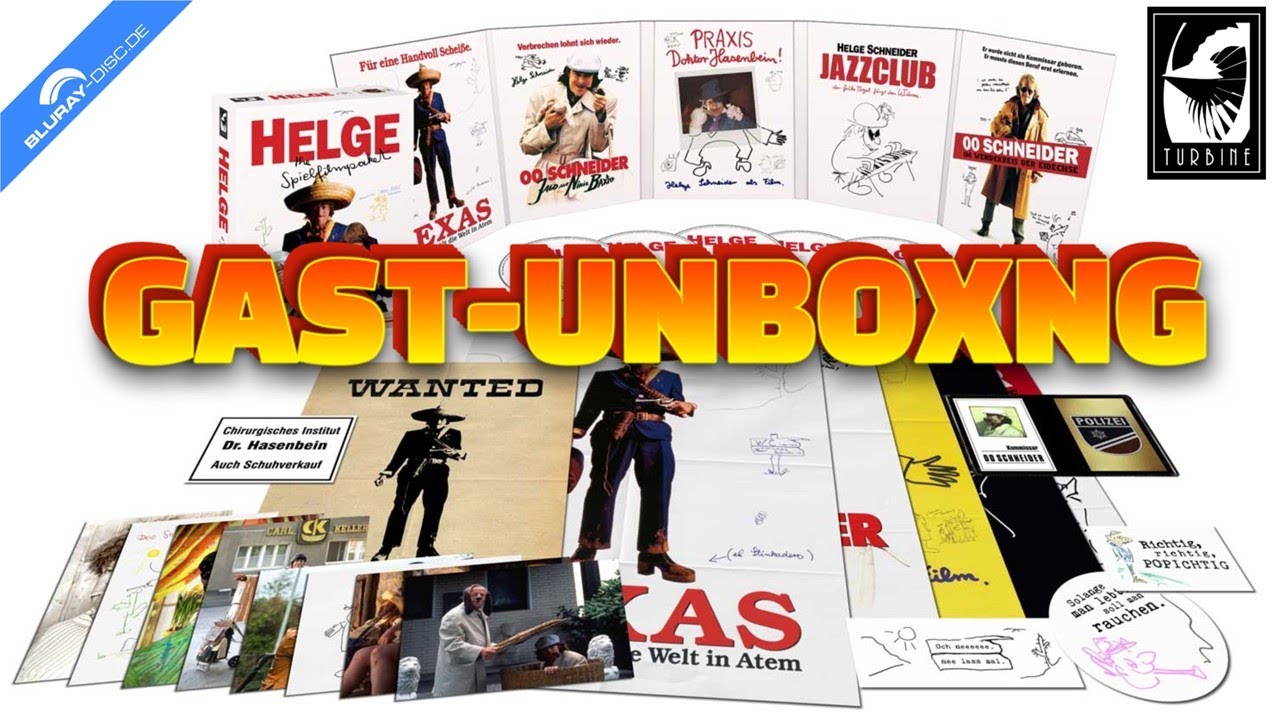 Ausgepackt HELGE SCHNEIDER - THE SPIELFILMPAKET (Limited Capbox Edition) von Turbine Medien