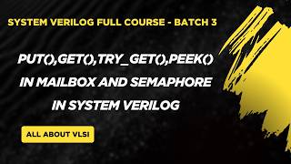 SystemVerilog Semaphore & Mailbox Explained | put, get, peek, try_get Functions with Examples