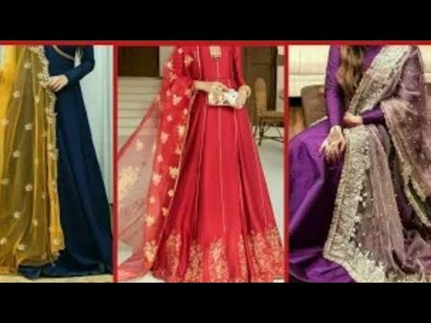 Latest 30 Plain Suit With Heavy Dupatta Set Designs (2022) - Tips and  Beauty | Pakistani fashion party wear, Pakistani formal dresses, Pakistani  wedding outfits