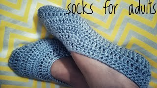 5/6 number ke crochet socks.How to crochet socks for adults #48. by Gitanjali's tutorial screenshot 2