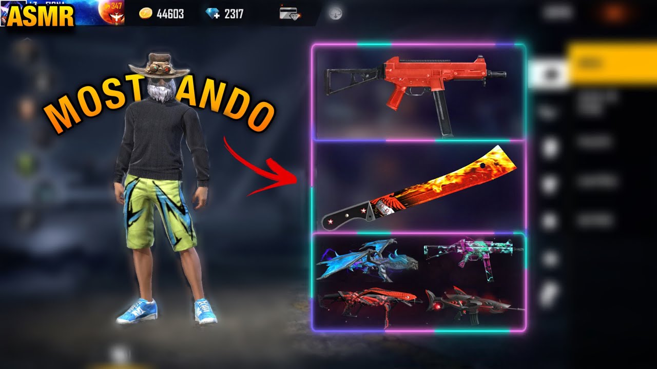 ASMR FREE FIRE - MOSTRANDO MINHA CONTA GEMADA 2021 💎💎 SONS DE BOCA INTENSO 👄