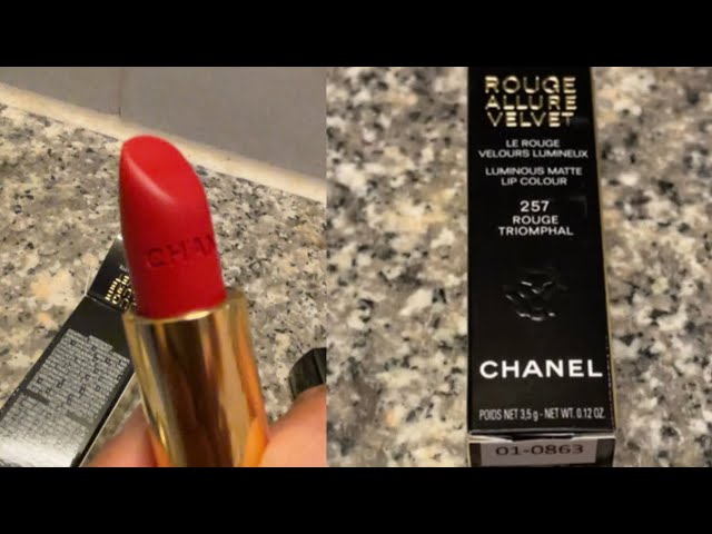 UNBOXING CHANEL 257 ROUGE TRIOMPHAL LIPSTICK 