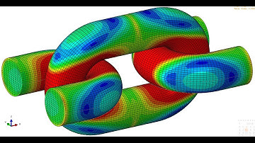 abaqus tutorials : quarter  analysis of chain