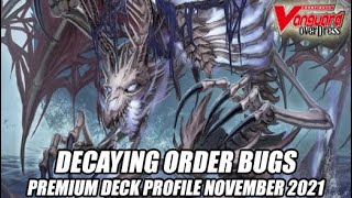 Decaying Order Bugs Cardfight Vanguard Premium Deck Profile November 2021