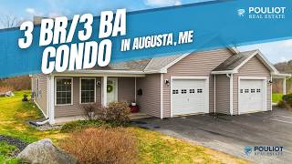 Augusta Maine Condo Tour | 77 Glen St – Quiet Street, Open Concept, Private Patio