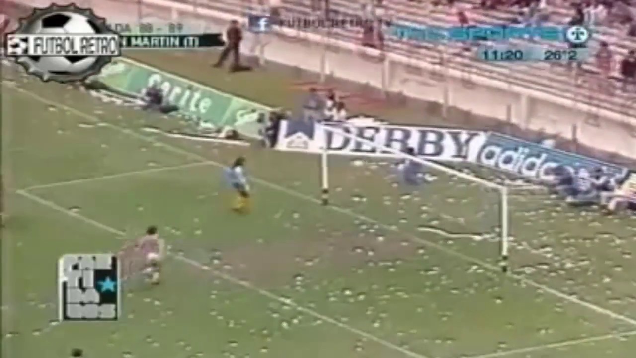 Tercer Gol de Vidal González a Boca (Boca Juniors 1-6 San Martín de Tucumán) Campeonato 1988/89