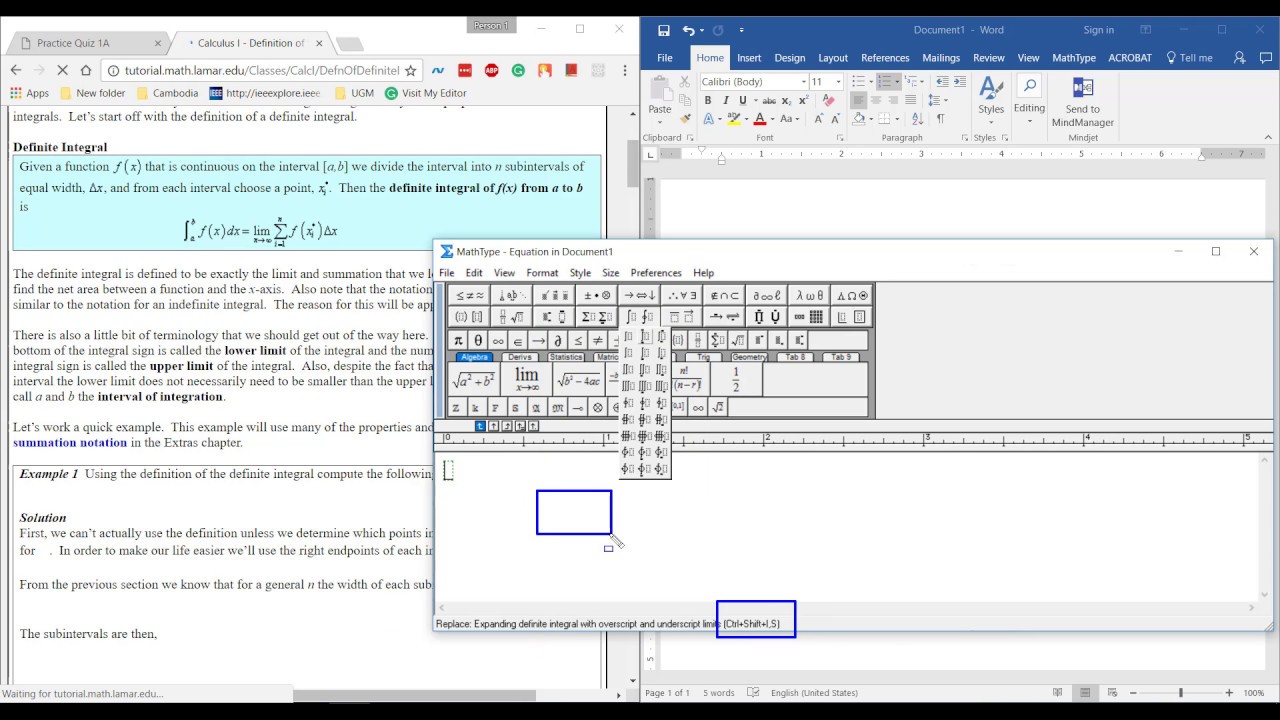 mathtype office 2016