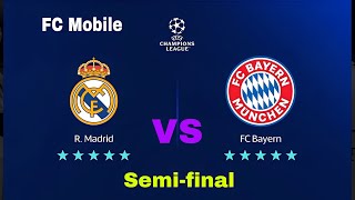 fifa mobile game play : Real Madrid vs. Bayern Munich - UEFA Champions League Semi-Final Showdown 