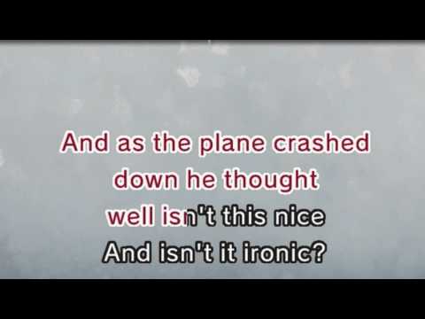 Alanis Morissette Ironic Karaoke And Lyrics Version Youtube