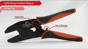 Crimper Tips: Adjustable & Quick Release(Quick Change Ratchet Crimper Jaws Series)