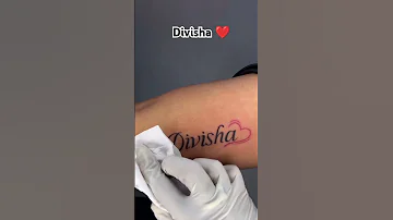 Divisha Naam Ka Tattoo Video New 2025 Tattoo Tattoos Tattooartist Tattooart Tattoodesign Shorts 