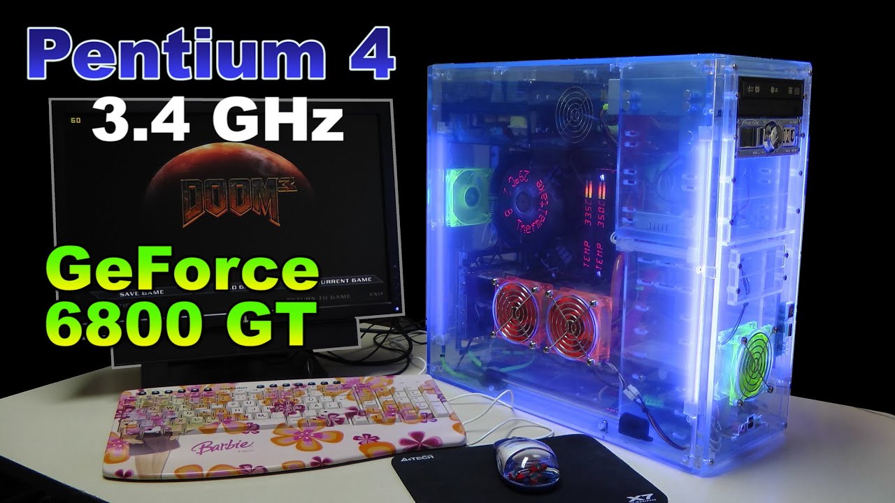 UV acrylic party build - Intel Pentium 4 + GeForce 6800 GT - RETRO Hardware  - YouTube