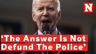 Biden Demands More Police Funding: 'The Answer Is Not Defund The Police'
