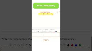 Day 22 of sharing a classroom poetry activity to celebrate National Poetry Month!