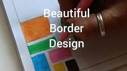 Beautiful border design @rangallyritu  #borderart #easyborder #art #diy  #borderpattern #drawing