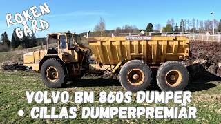 Tjejen kör BM860 Dumper för första gången