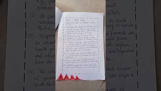 Geography project on Volcano🌋. Meaning_ Type _effect_important volcanic zones of the world