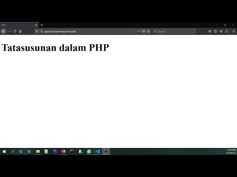 Video: Apakah jenis tatasusunan dalam PHP?