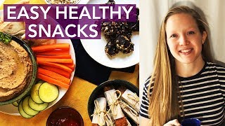 3 EASY HEALTHY SNACK RECIPES  | V/GF by Two Shakes of Happy 1,563 views 6 years ago 3 minutes, 46 seconds