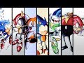 Drawing Sonic Mania Characters - Compilation