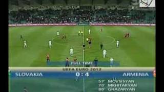 Slovakia - Armenia 0:4, Qualifiers 2012
